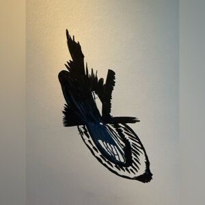 Abstract Black and Blue Art original artwork made by me